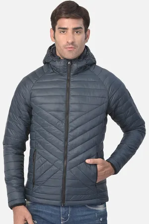 Woodland Men Green Water Resistant Padded Jacket
