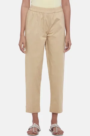 Pantaloons Women Beige Trousers