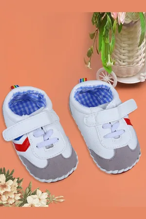 Baby Moo Unisex Kids Textured PU Lightweight Sneakers