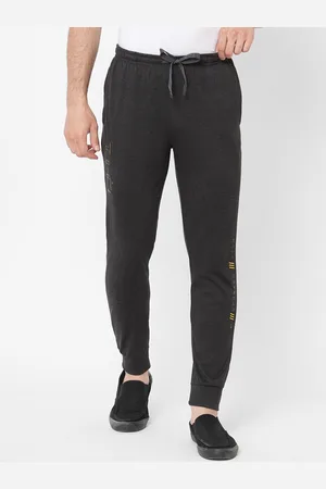 Sweet Dreams Men Charcoal Solid Track Pants