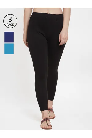 GRACIT Women Pack of 3 Solid Ankle-Length Leggings