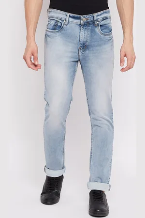 Duke Men Blue Slim Fit Heavy Fade Stretchable Jeans
