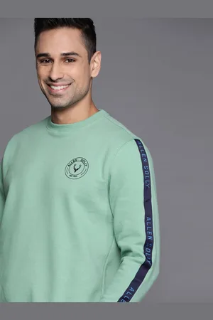 Allen solly green cheap sweatshirt