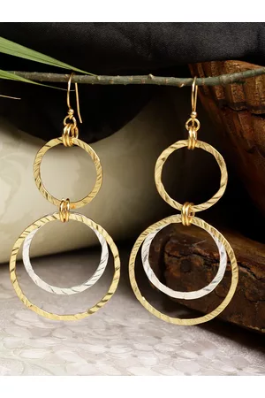 Berserk Gold-Plated Contemporary Drop Earrings
