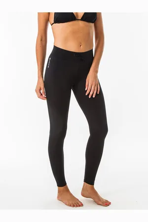 DECATHLON Women Black Solid Anti Uv Beachwear & Surfing Leggings