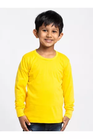 Friskers Boys Yellow Running T-shirt