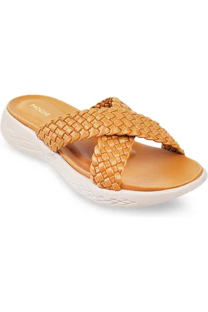 All Things Mochi Women Yellow Platform Sandals