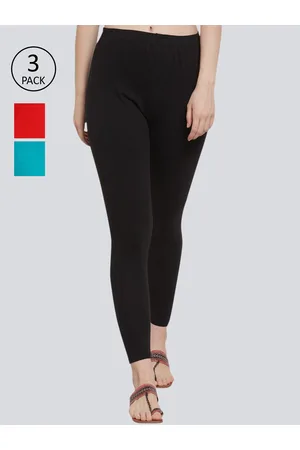GRACIT Women Pack of 3 Solid Ankle-Length Leggings