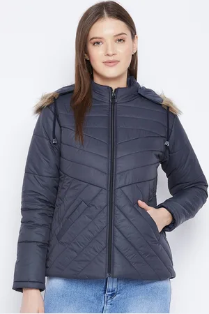 VERO AMORE Women Navy Blue Insulator Parka Jacket