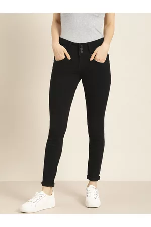 Moda Rapido Women Black Super Skinny Fit High-Rise Stretchable Jeans