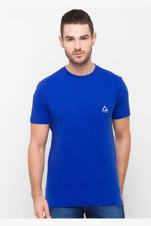 Giordano Men Blue Slim Fit T-shirt