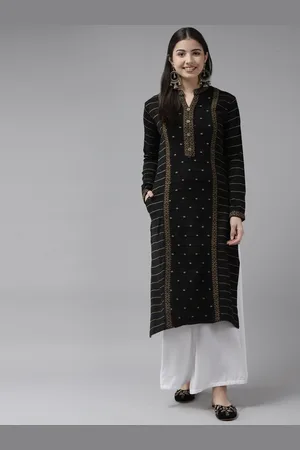 Cayman Women Black Wool Kurta