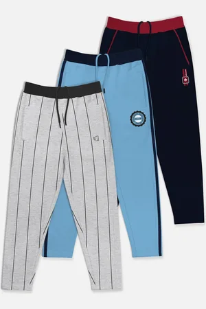 HELLCAT Pack Of 3 Boys Printed Cotton Track Pants