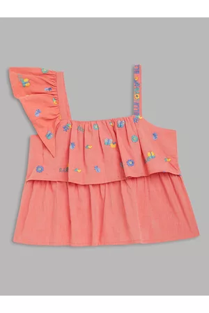 Elle Orange Floral Print Top