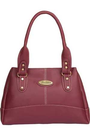 FOSTELO Maroon Solid Shoulder Bag
