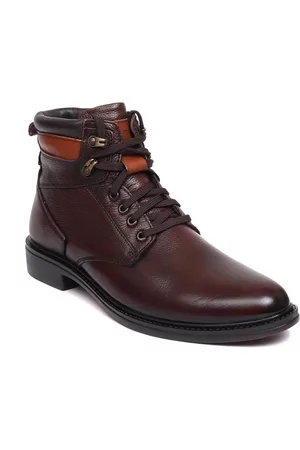ZOOM Men Brown Solid Regular Boots