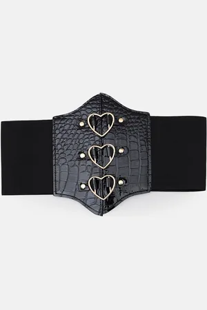 Kazo Women Black PU Belt