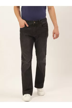 IVOC Men Black Bootcut Fit Stretchable Jeans