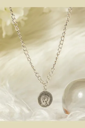Priyaasi Silver-Toned Brass Silver-Plated Necklace