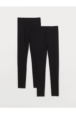 H&M Woman Black 2-pack jersey leggings