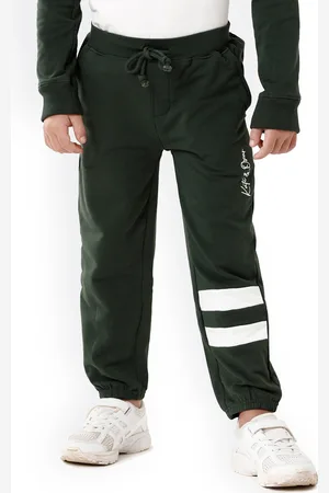 KATE & OSCAR Boys Green Colourblocked Joggers