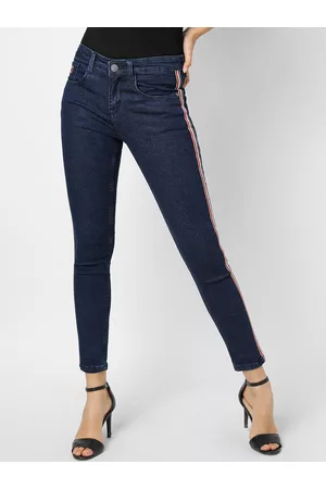Campus Women Navy Blue Super Slim Fit Stretchable Jeans