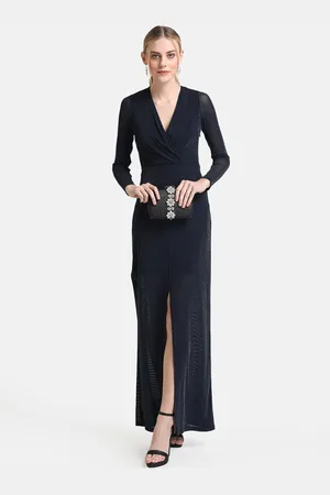 Kazo Navy Blue Maxi Dress