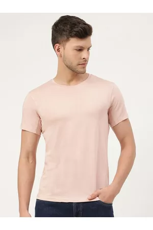 FREECULTR Men Peach-Coloured Bamboo Antimicrobial T-shirt