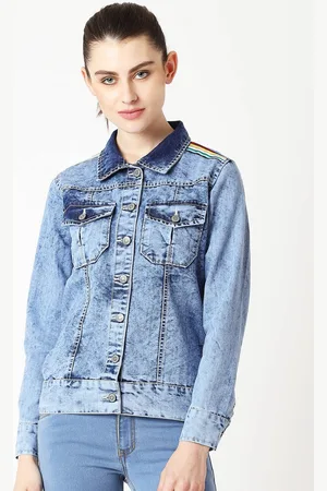 Miss Chase Women Blue Solid Jacket