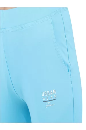 FUTURO REMOTO GIOIELLI Women Blue Cotton Comfort leggings
