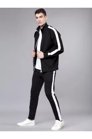 Highlander Men Black Solid Slim-Fit Track Pants