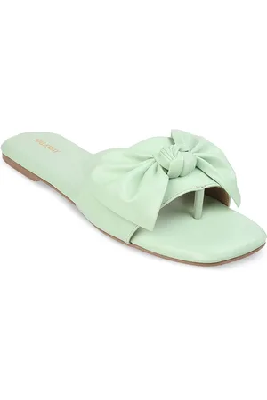 Metro Women Open Toe Flats with Bows
