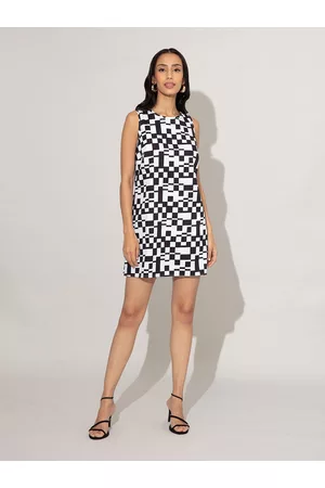 20Dresses Black Satin A-Line Mini Dress