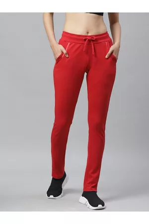 Cayman Women Red Solid Track Pants