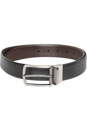 Allen Solly Men Black & Brown Textured Reversible Leather Belt