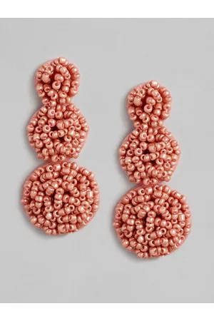 20Dresses Pink Circular Drop Earrings