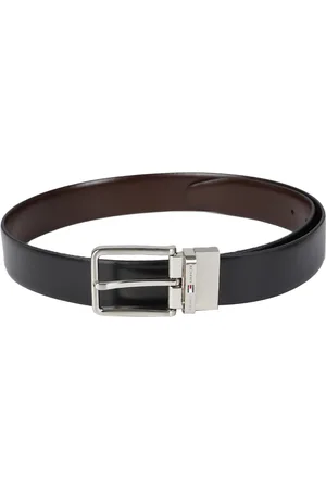 Tommy Hilfiger Men Black & Brown Solid Reversible Leather Belt