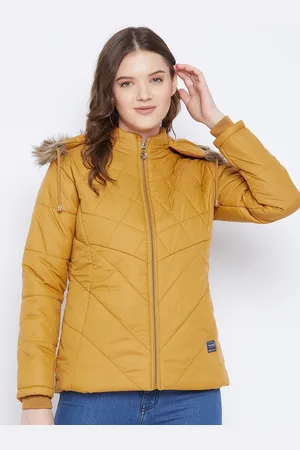VERO AMORE Women Mustard Insulator Outdoor Parka Jacket