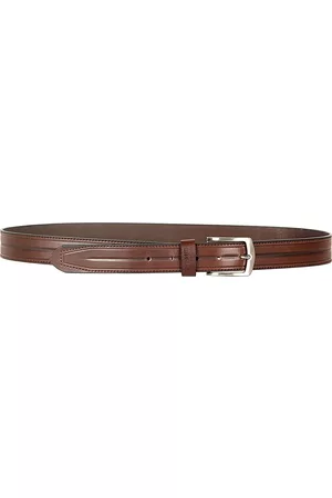 THE CLOWNFISH Men Brown Textured Leather Belt
