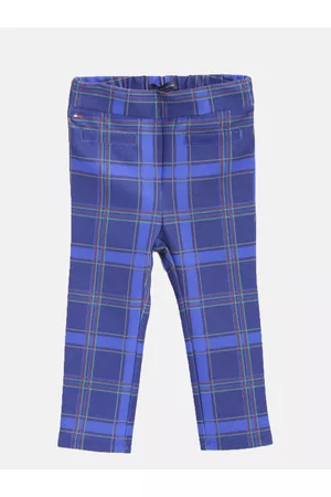 Tommy Hilfiger Girls Blue Checked Treggings
