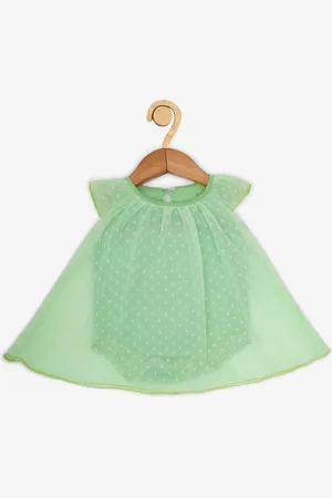 Creative Green A-Line Romper Dress