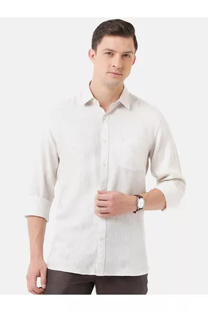 Linen Club Men Regular Fit Linen Sustainable Casual Shirt