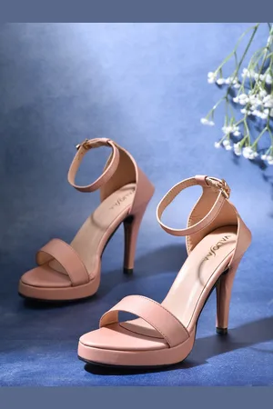 VALIOSAA Women Pink Solid Slim Heels