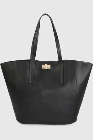 Accessorize London Women Faux Leather Kayla Curve Tote Bag