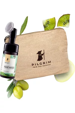 Pilgrim Women Jute bags - Squalane Foaming Face Wash with Kiwi Extract & Vitamin B5 120 ml with Jute Bag