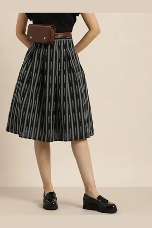 Taavi Women Ikat Printed Flared Skirt