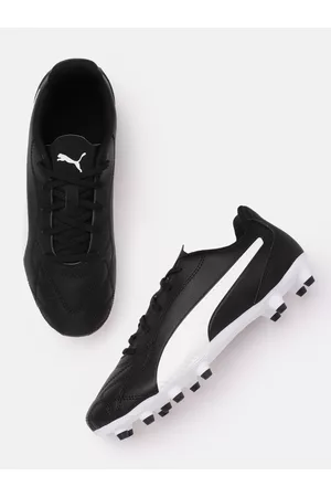 PUMA Unisex Kids Black Monarch II FG/AG Football Shoes