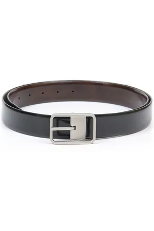 thickskin Men Black & Brown Solid Reversible Belt