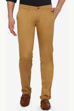Greenfibre Men Brown Slim Fit Chinos Trousers