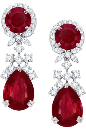Anayra Jewellery White Circular Studs Earrings
